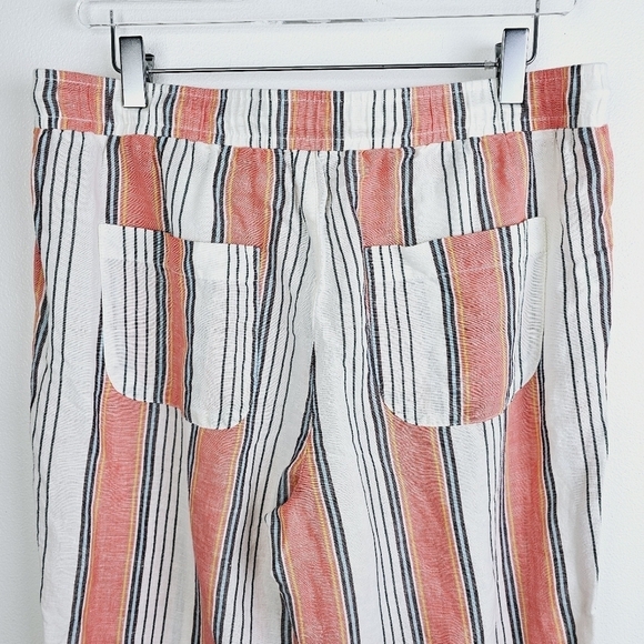 Loft Beach Striped Linen Blend Pants, size Small - Picture 7 of 8